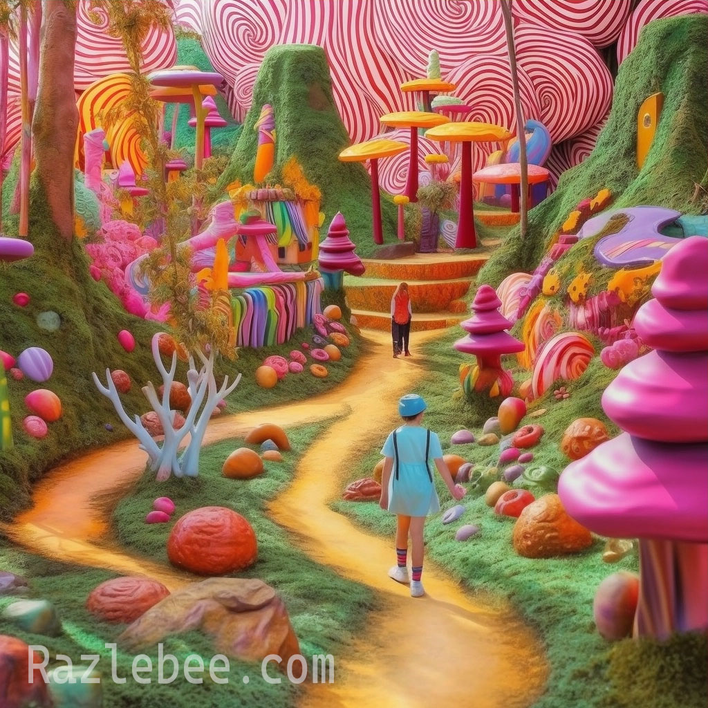 real life candyland forest